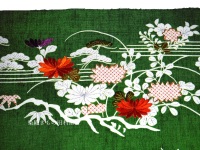 京刺繍染め九寸帯「御所解き」紬地　田村屋